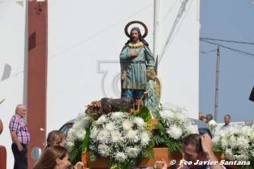 Misa y procesión religiosa en Cazadores  (Foto Francisco Javier Santana)